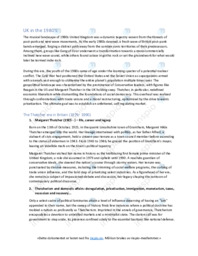 UK in the 1980’s | Engelsk oppgave