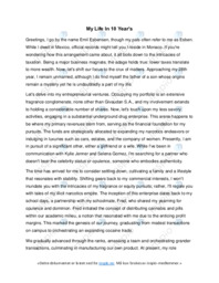 My Life In 10 Year’s