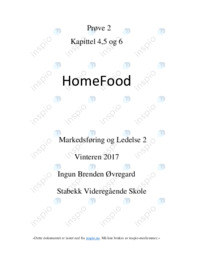 HomeFood | Pris, Undersøkelse og Merkevare