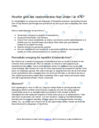 Det vestromerske rikets fall
