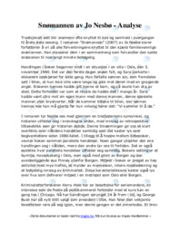 Snømannen av Jo Nesbø | Analyse