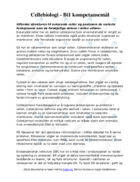 Cellebiologi | Bi1 kompetansemål