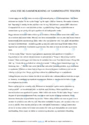 Analyse og sammenligning av sammensatte tekster