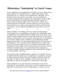 Diktanalyse: “Innbydning” av Tarjei Vesaas