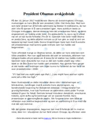 President Obamas avskjedstale