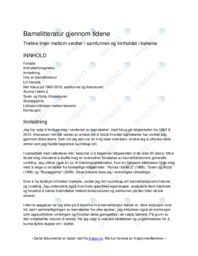 Særemne om barnelitteratur