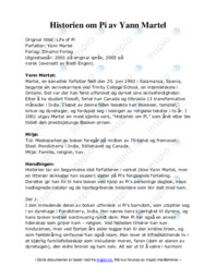 Historien om Pi av Yann Martel