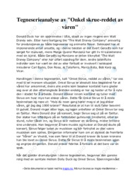 Tegneserieanalyse av “Onkel skrue-reddet av våren”