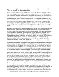 Artikkel om kjærlighet