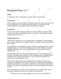 Eukaryote celler & Transport gjennom cellemembran
