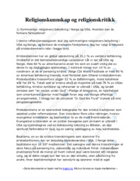 Religionskunnskap og religionskritikk
