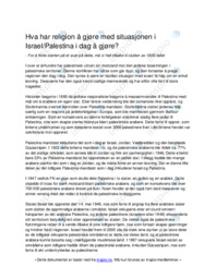 Internasjonal konflikt | Refleksjonsoppgave