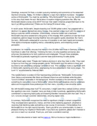 Speech on McDonalds | Engelsk Speech