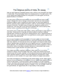 The religious slums of India | Engelsk Essay