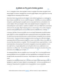 A debate on fire and a broken system | Engelsk Oppgave