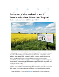 Accentism is alive and well | Essay
