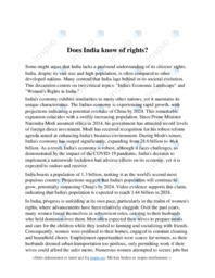 Does India know of rights