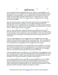 Abandoned | Analysis | Engelsk Oppgave