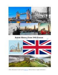 British History From 1945-Present