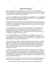 I See You Never | Analyse af novelle | Engelsk