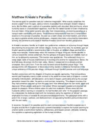 Matthew Kneale’s Paradise | Oppgave i engelsk | Over 2 sider