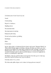 Fordypningsemne | “Minnenes Melodi” og “Kjære John”