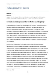 Forårsaker sladderpressen berømthetenes undergang? | Prøve i norsk