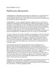 Fjellrevens økosystem | Naturfag