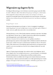 Migrasjon og dagens Syria | Geografi