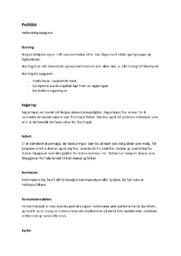 Politikk | definisjoner | Samfunnsfag