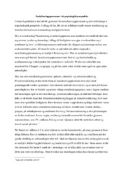 Sosialiseringsprosessen i et psykologisk perspektiv