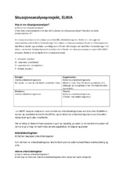 Situasjonsanalyseprosjekt, ELIXIA | Markedsførings & ledelse