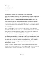 Frå dansk til norsk – ein språkreise over skagerrak