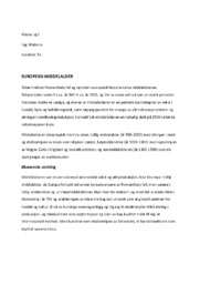 Europeisk middelalder | Historie