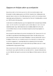 Oppgave om Religiøs søken og nyreligiøsitet