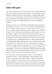 Kids with guns | Engelsk