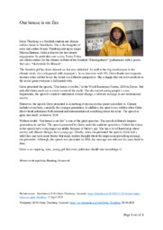 Our house is on fire | Greta Thunberg