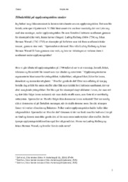 Tilbakeblikk På Opplysningstidens Tanker