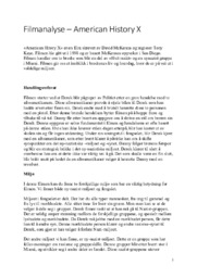 Filmanalyse – American History X | Norsk