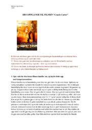 Oppgaver til filmen “Coach Carter”