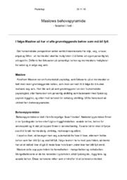 Maslows behovspyramide – fasene i livet –