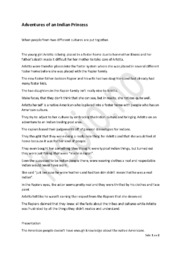 Adventures of an Indian Princess | English Oppgave