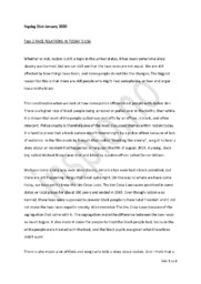 Race Relations in Today’s USA | Engelsk Oppgave – Task 2