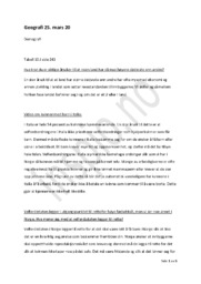 Demografi Oppgave | Geografi 25. mars 2020