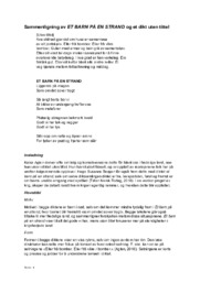 Sammenligning av dikt | et barn på en strand & et dikt uten tittel