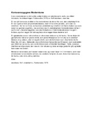 Kortsvarsoppgave Modernisme