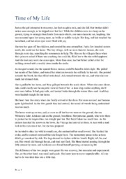 Time of My Life | Novelle