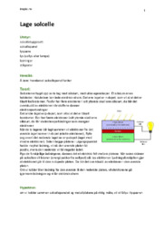 Lage solcelle Rapport | Naturfag