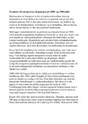 Årsakene til europeernes ekspansjon på 1400- og 1500-tallet