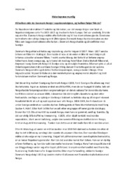 Norge blir selvstendig | Historieprøve muntlig